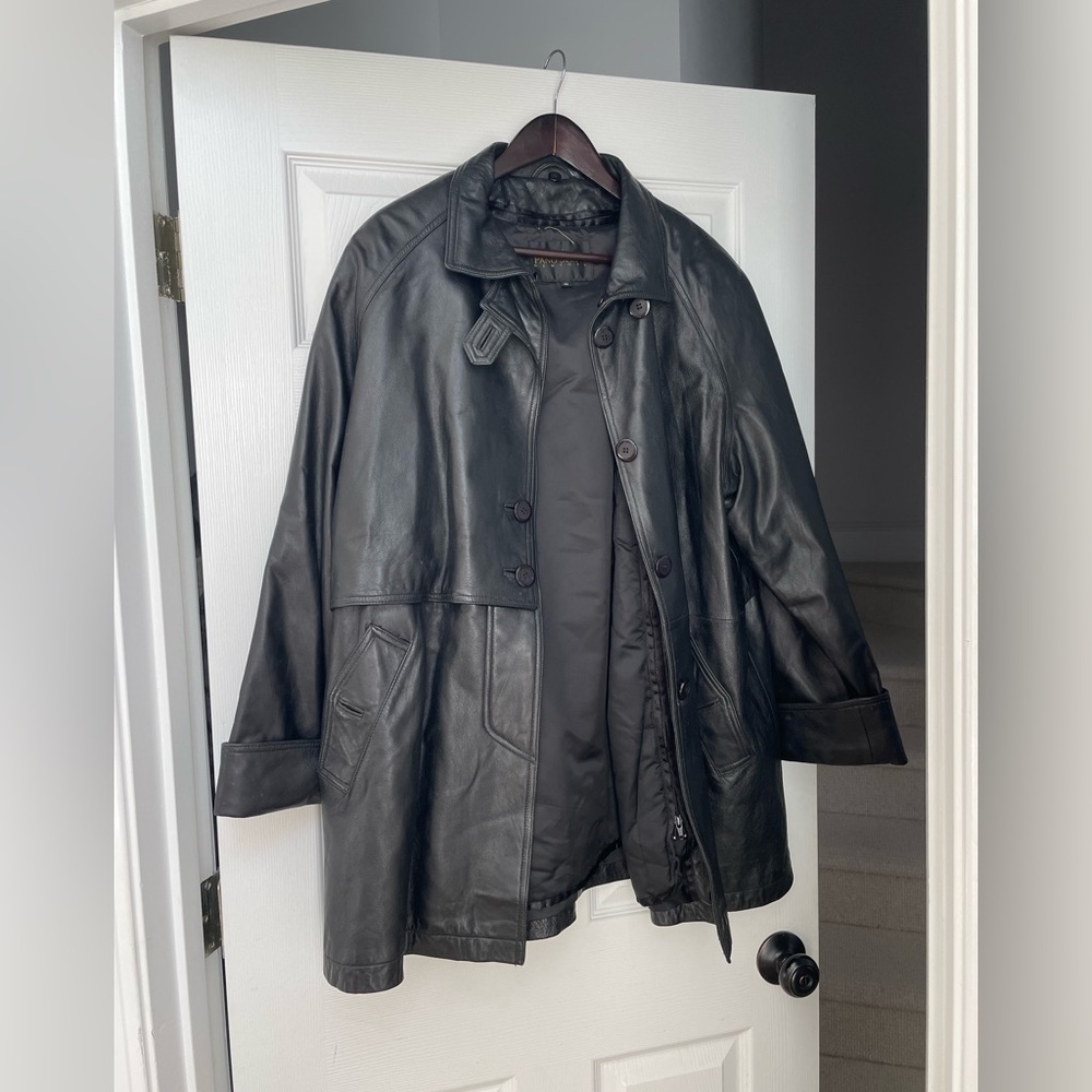 Vintage Pano Sereti Leather Coat
